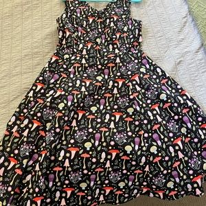 Eva Rose Fit&Flare V Neck Mushroom Dress!